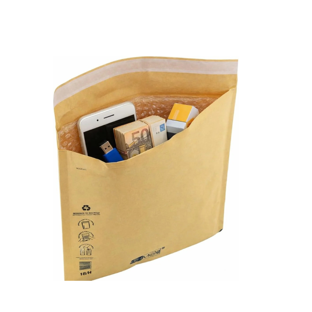 Buste Imbottite Pluriball 22x26 cm, 100 Pezzi Resistenti