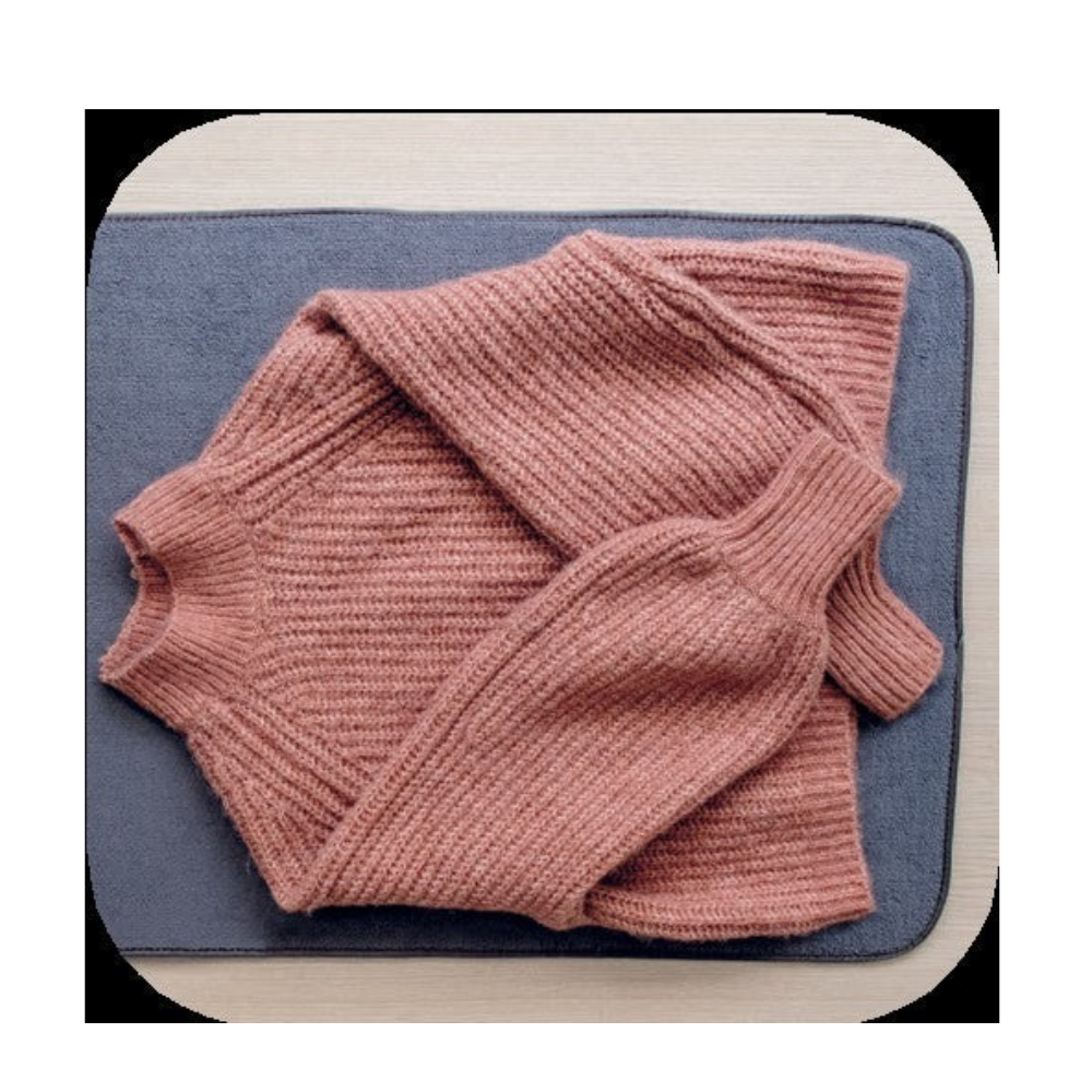 Telo asciuga maglioni in microfibra PERFETTO, per lana e capi delicati, 54 × 105 cm