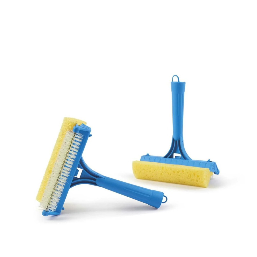 Spazzola Zanzariere 15cm Rullo Nylon e Spugna Doppio Uso