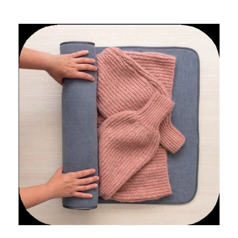 Telo asciuga maglioni in microfibra PERFETTO, per lana e capi delicati, 54 × 105 cm