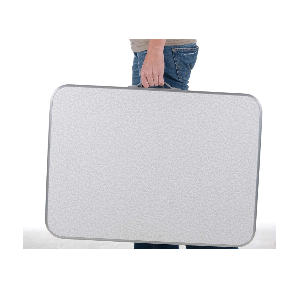 Tavolo Pieghevole Alluminio 75x55cm Regolabile Campeggio