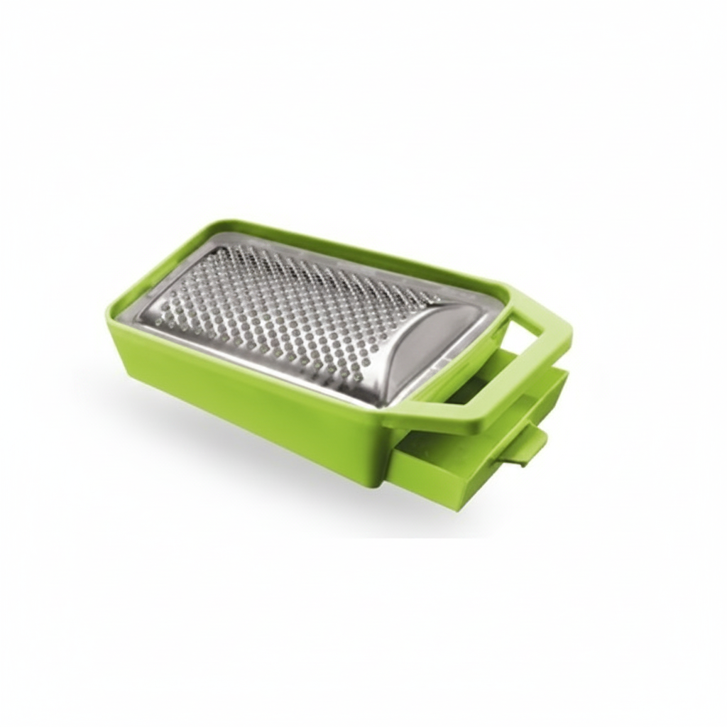 Grattugia Formaggio Inox con Cassetto Raccoglitore Cucina