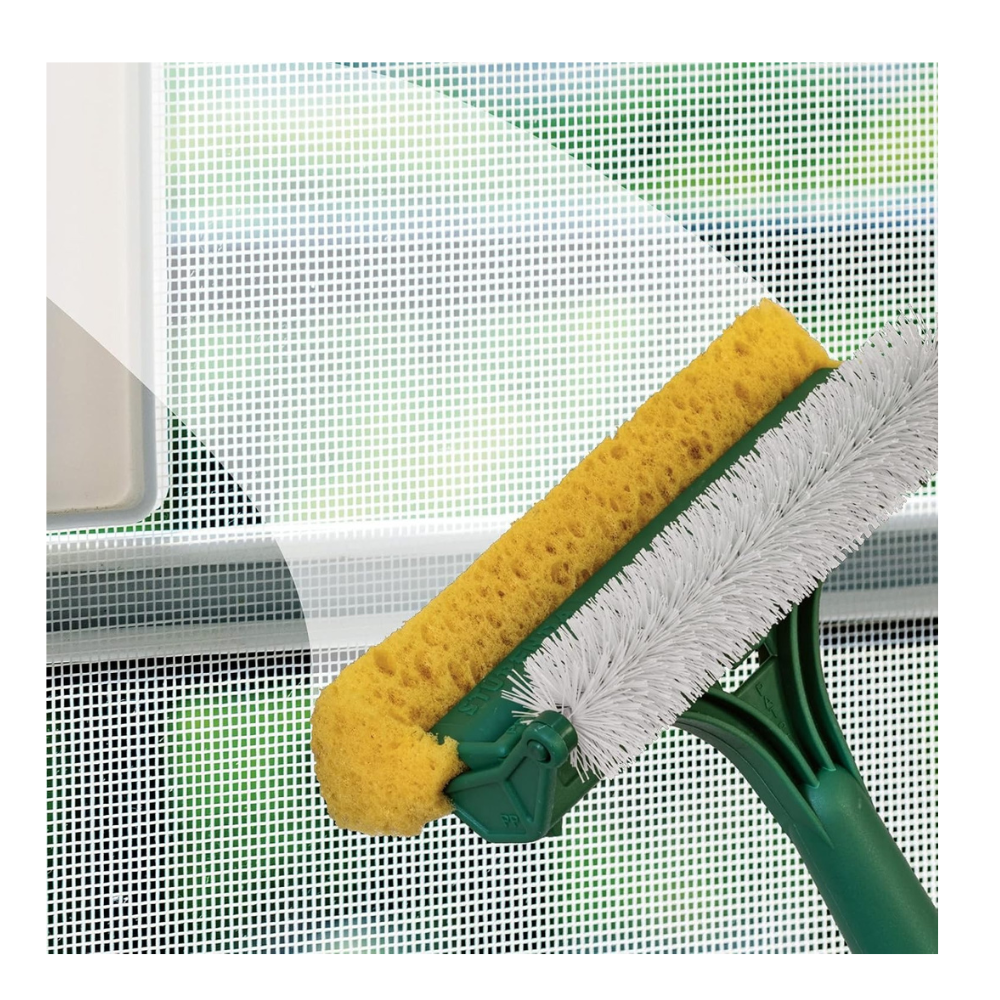 Spazzola Zanzariere 15cm Rullo Nylon e Spugna Doppio Uso