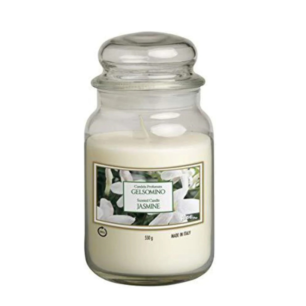 Candela Profumata Giara Vetro 550g Fragranze Naturali