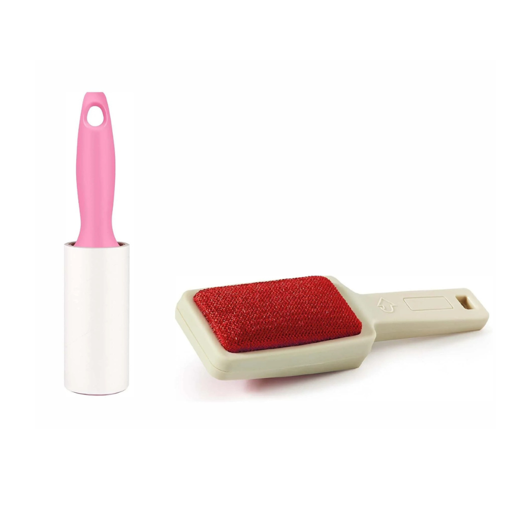 Set Spazzole Levapelucchi Professionale - Velluto + Adesiva 60 Fogli - Peli Animali