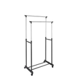 Stand Appendiabiti Telescopico 92-155cm Ruote Acciaio Doppio