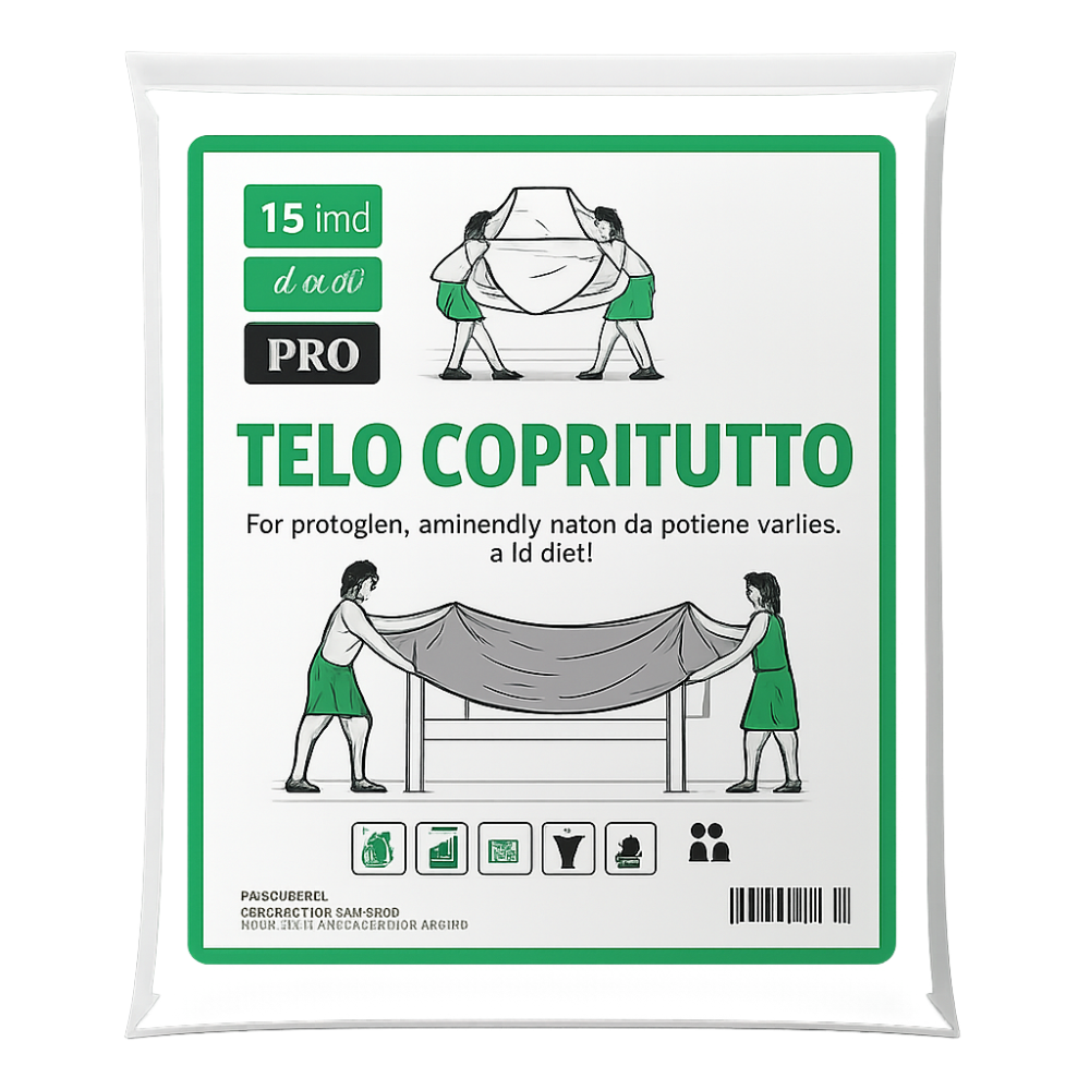 Telo Copritutto PVC 4x4m 200g – Imbianchino & Edilizia