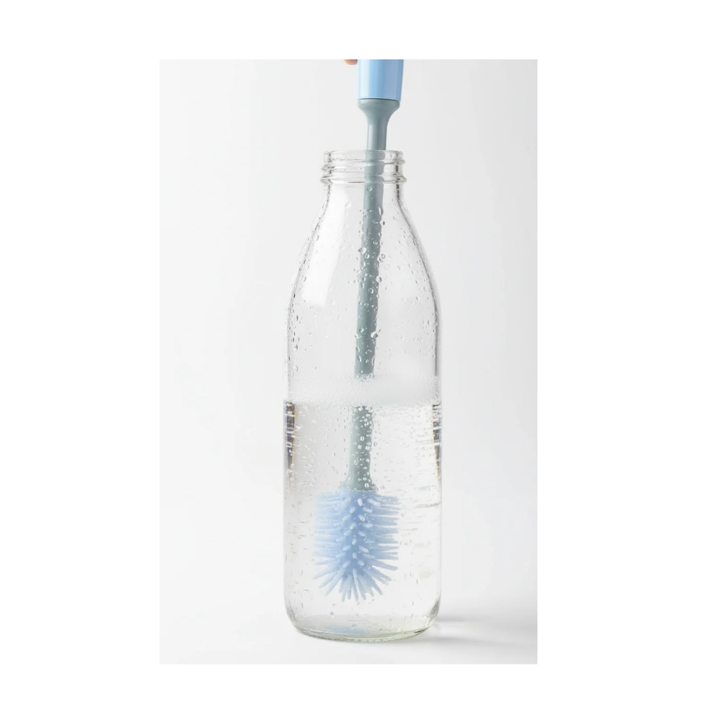 1 goupillon rond en silicone, environ 29 cm, en silicone