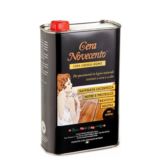 CERA NOVECENTO Liquida Rigenerante per Legno, Neutra 1L