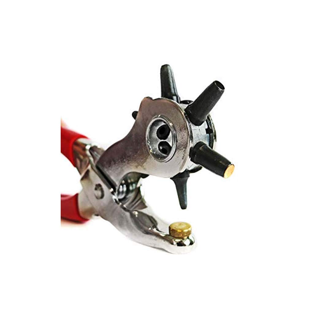 Pinza Fustallatrice Rotante Kinzo per Cuoio - Testa Multi-Misura - Foratura Cinture Pelle - Professionale