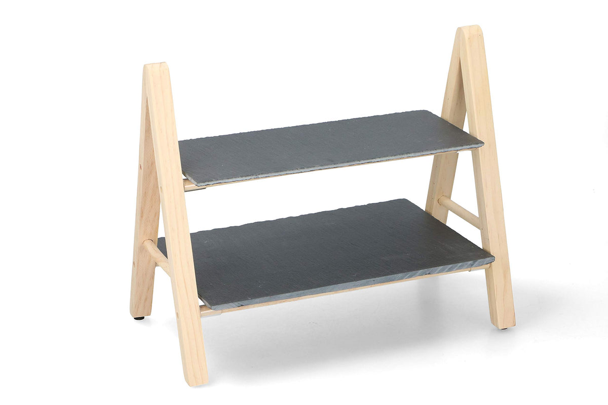 Alpina - 2-Layer Serving Tray, Color: Slate