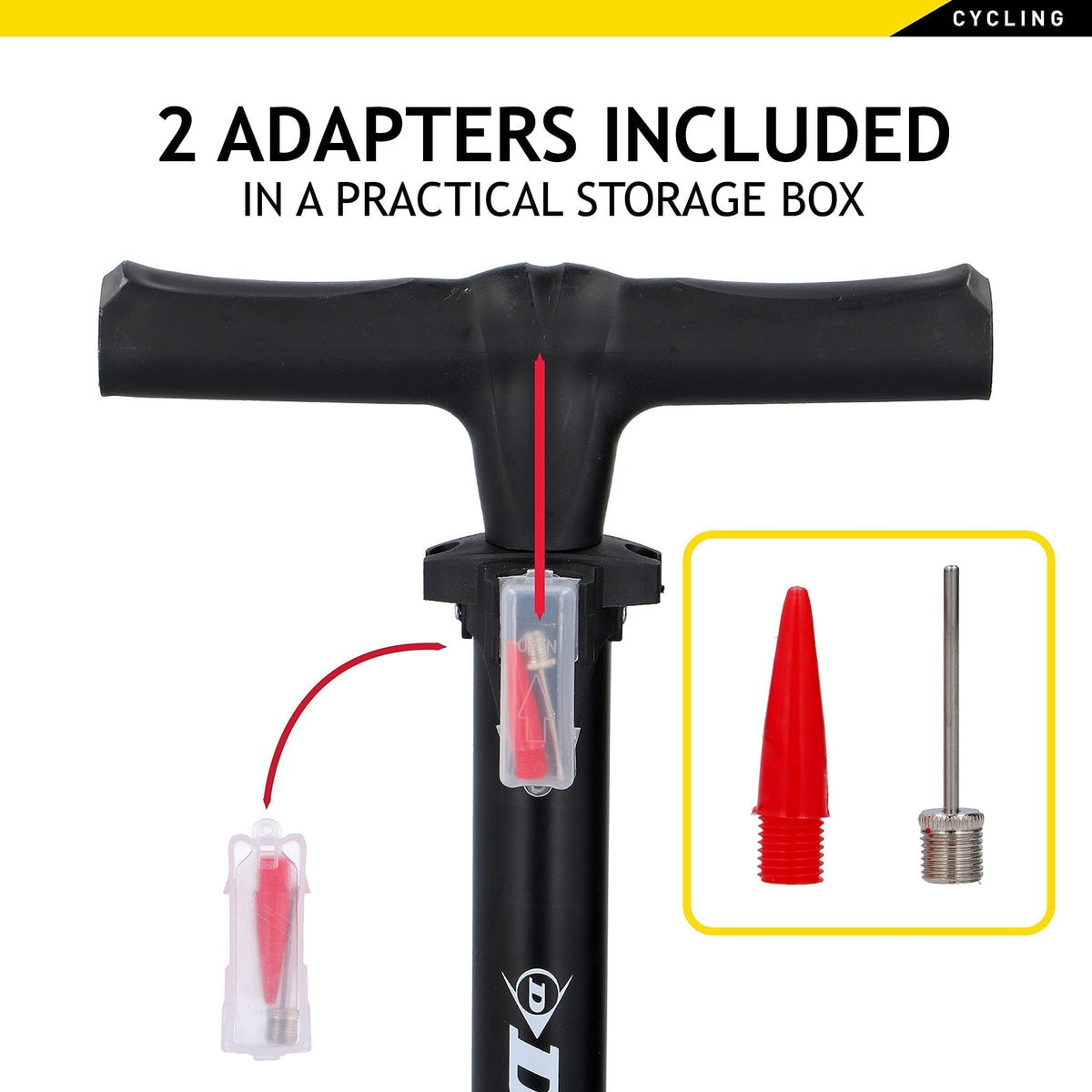 Pompa Bicicletta Dunlop Universale Manometro Integrato