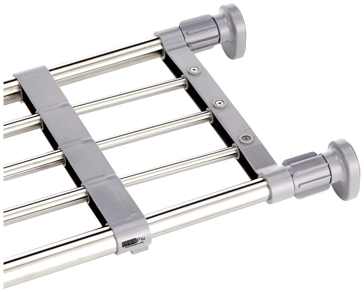 Mensola Estensibile Separatore Armadio  in Acciaio Inox – 72x120cm o 108x190cm