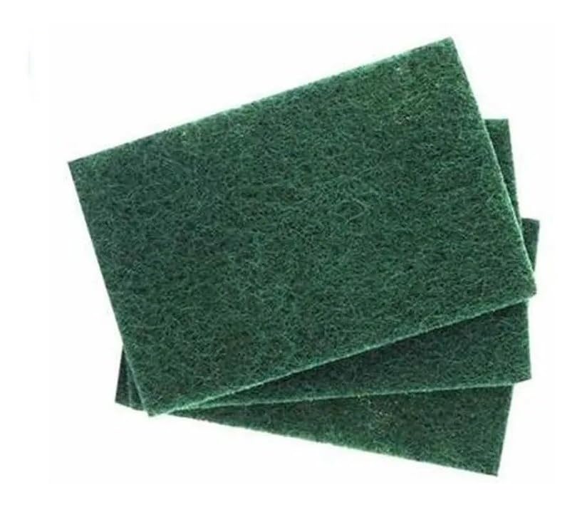 Fibres abrasives vertes professionnelles XXL - Lot de 24 pièces 15 x 30 cm pour le nettoyage de la cuisine