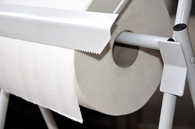 Portarotolo Industriale Muro/Terra 92x46cm Bianco
