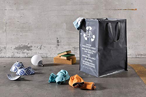 Contenitore Raccolta Differenziata Secco 62L - Ricicla Bag con Maniglie 30x38x55cm