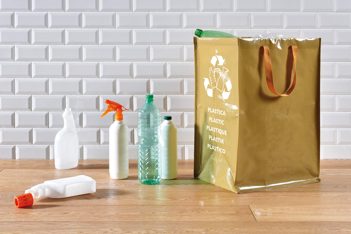 Ricicla Bag – Contenitore Raccolta Differenziata 62L con Maniglie | 30×38×55 cm