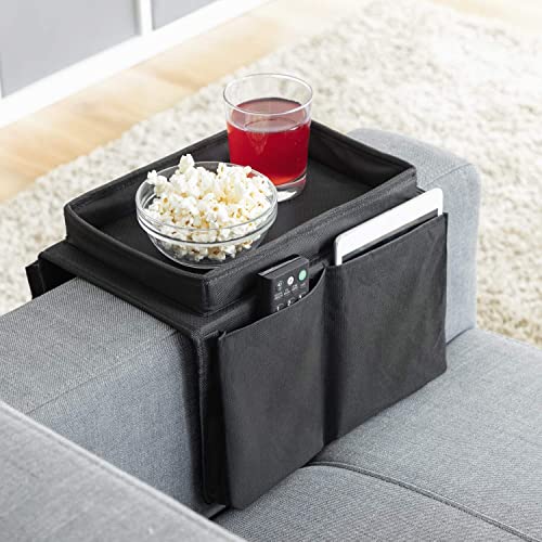 Vassoio Divano InnovaGoods Organizer 6 Tasche Nero