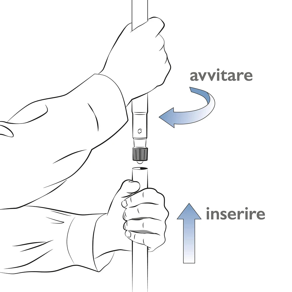 Scopa Pulipolvere Perfetto 40cm + 20 Retine Biodegradabili
