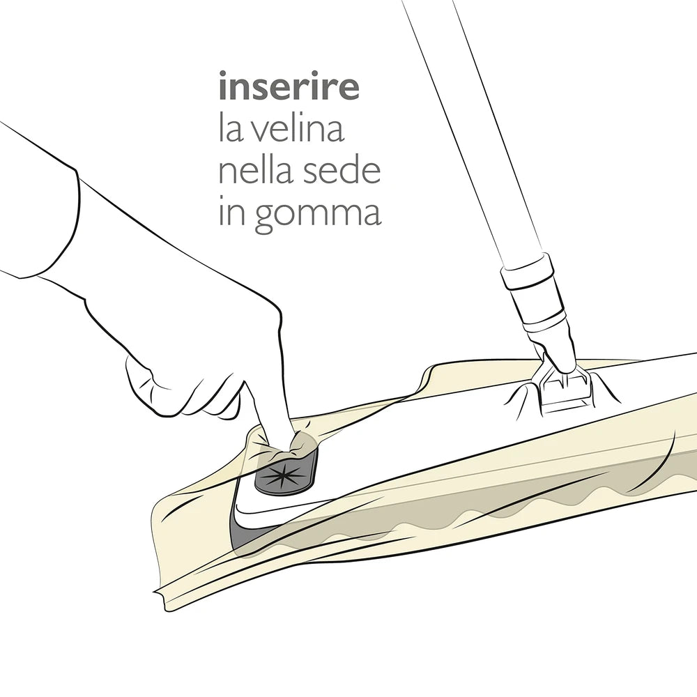 Scopa Pulipolvere Perfetto 40cm + 20 Retine Biodegradabili