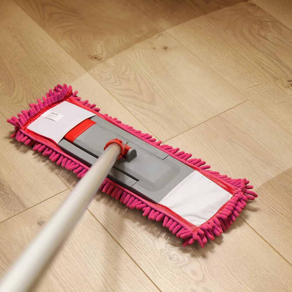 Scopa Mop Microfibra Manico Telescopico 88-130cm Lavabile