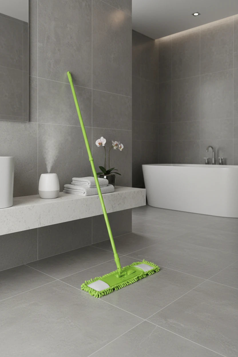 Scopa Mop Microfibra Manico Telescopico 88-130cm Lavabile