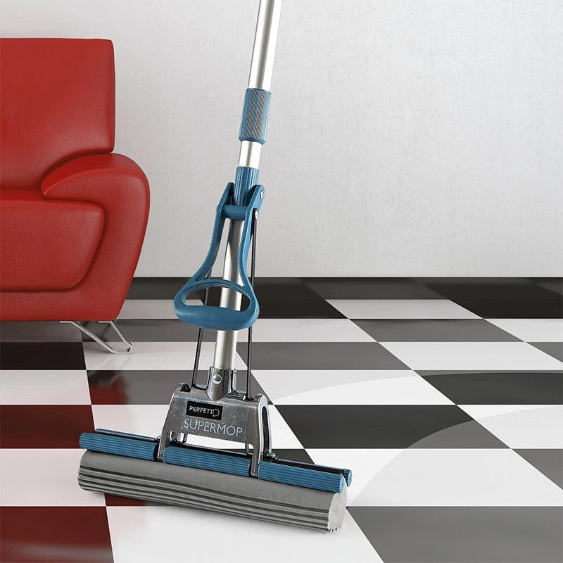 Supermop Spazzettone Lavapavimenti Manico Telescopico 130cm