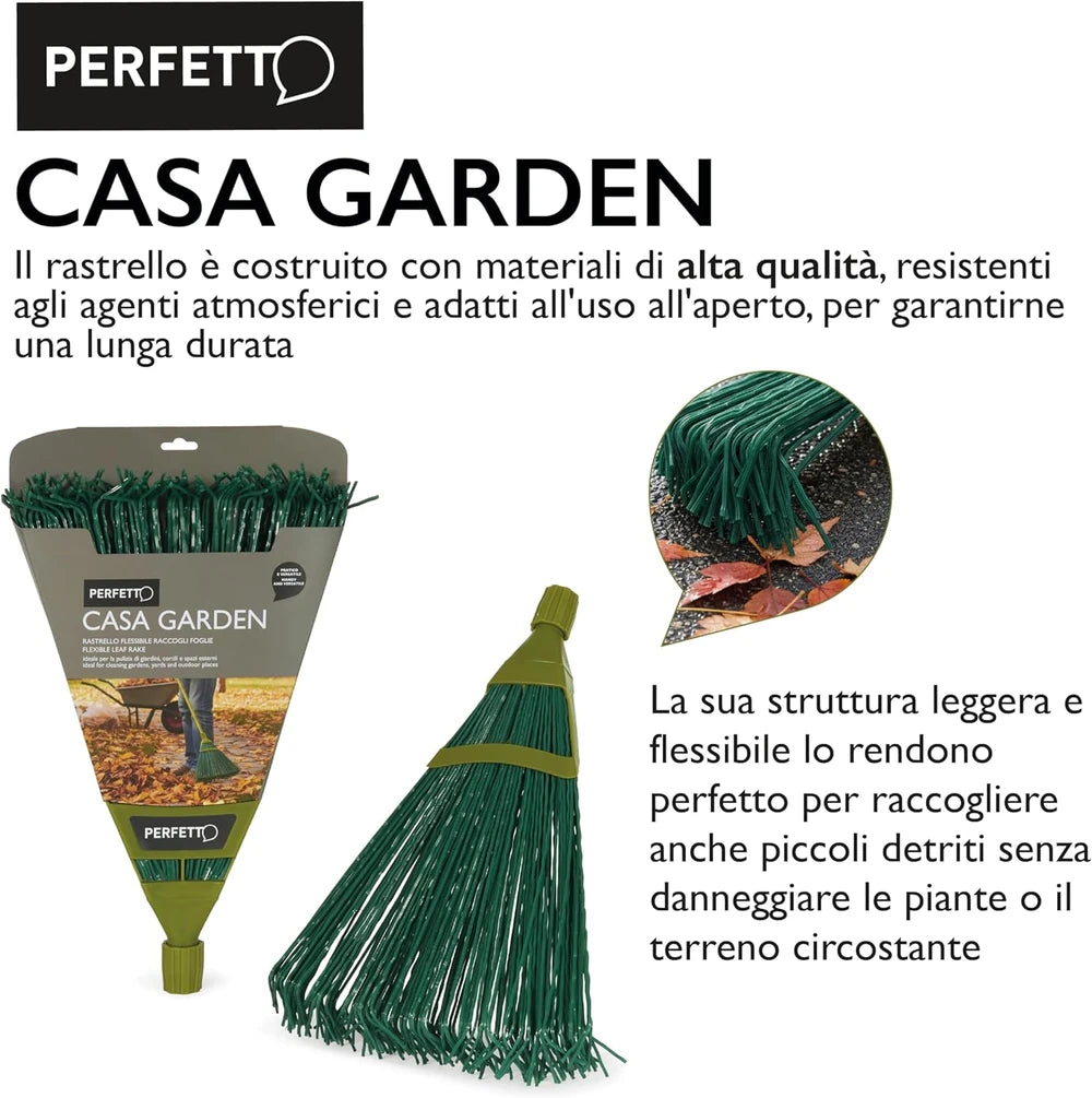 Rastrello Flessibile Raccoglifoglie 32 cm – Casa Garden