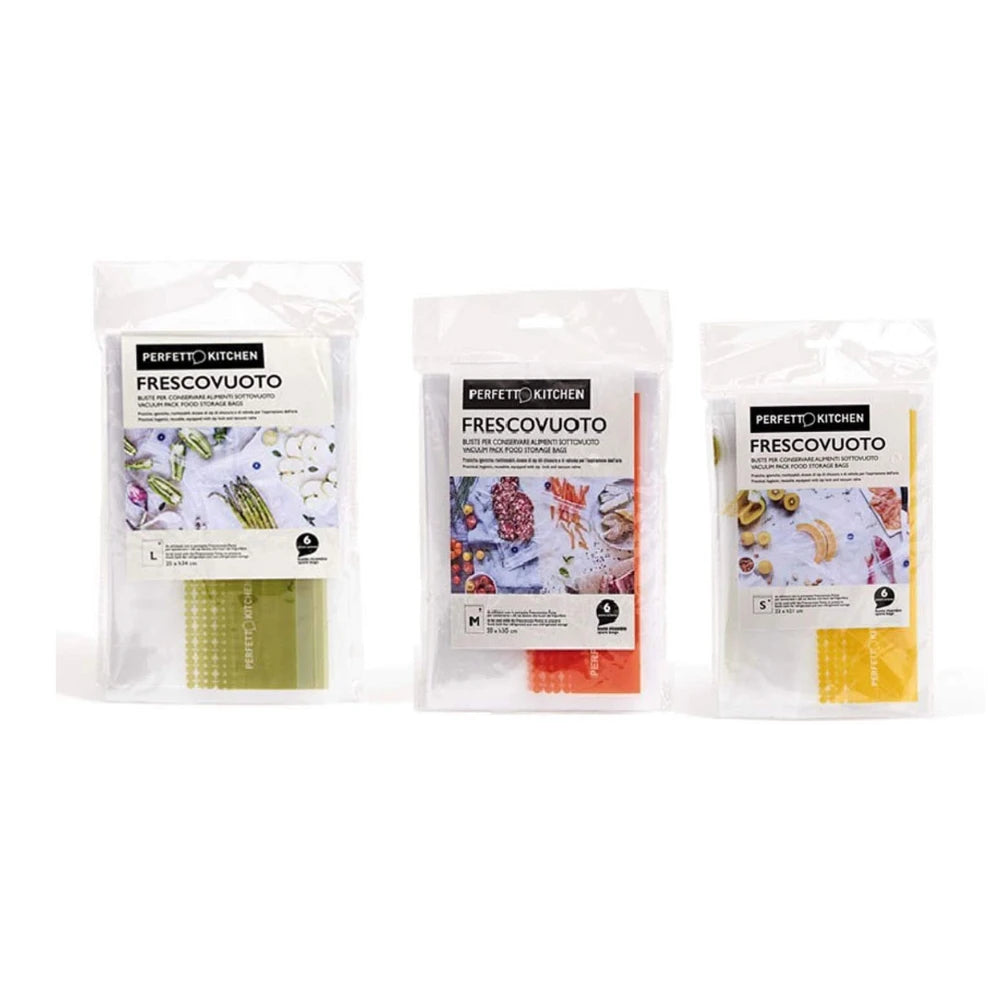 Set 18 Buste Sottovuoto Riutilizzabili Frescovuoto