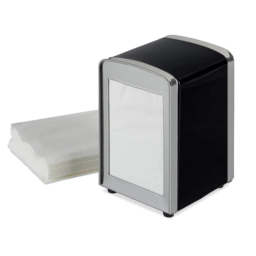 Portatovaglioli Molla Acciaio Inox Nero
