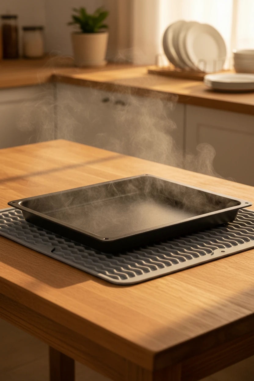 Tappetino Scolapiatti in Silicone – Sgocciolatore da Lavello Grigio
