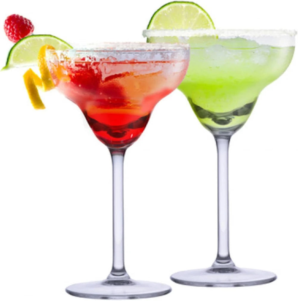 Set di 4 bicchieri da cocktail in vetro a margarita da 250 ml