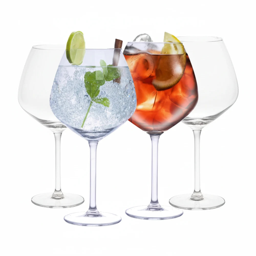 Set 4 Bicchieri Gin Tonic 730ml Copa Balloon Vetro Alpina