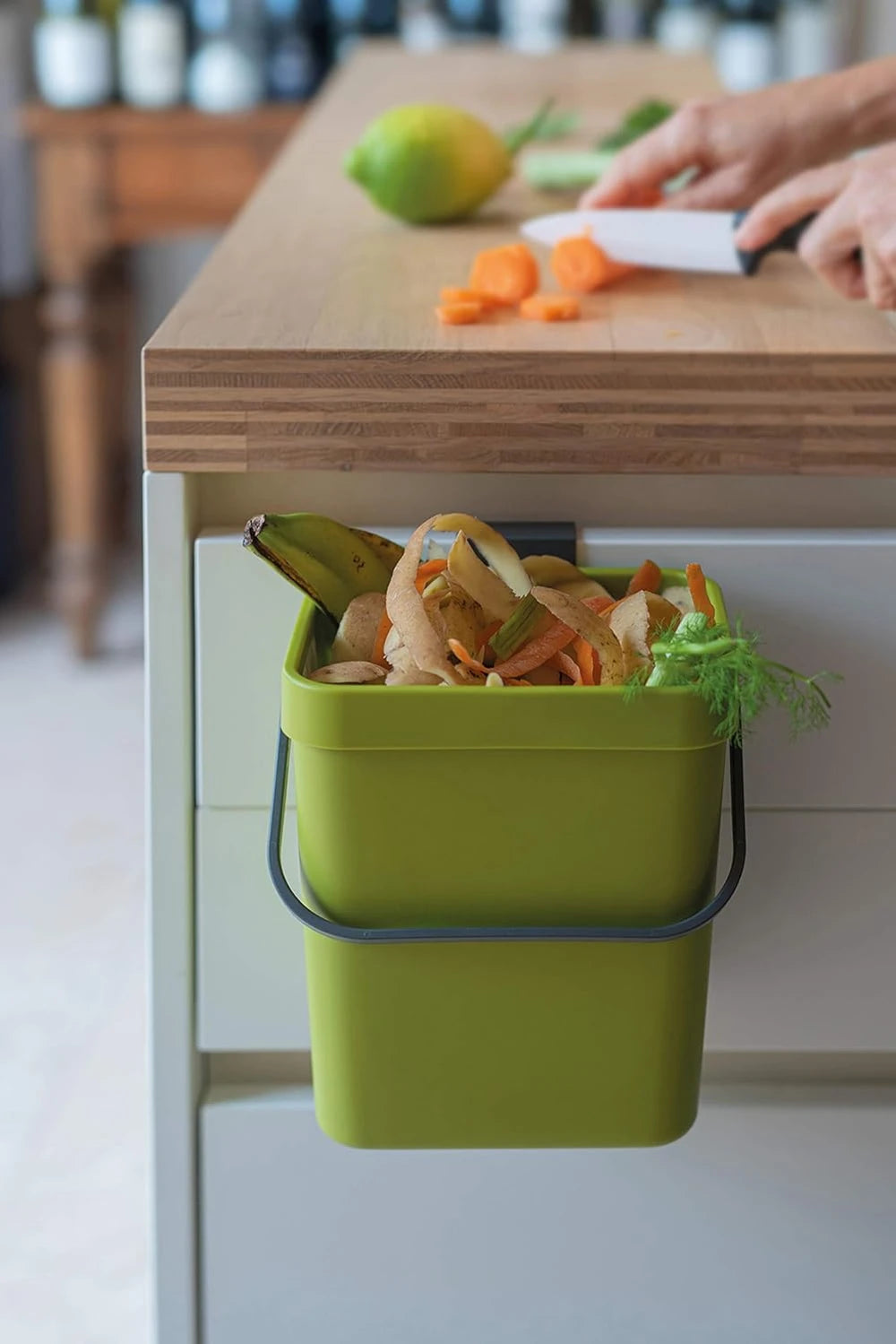 Pattumiera Umido 5L Gino da Appendere - Bidone Organico Cucina 5 Colori