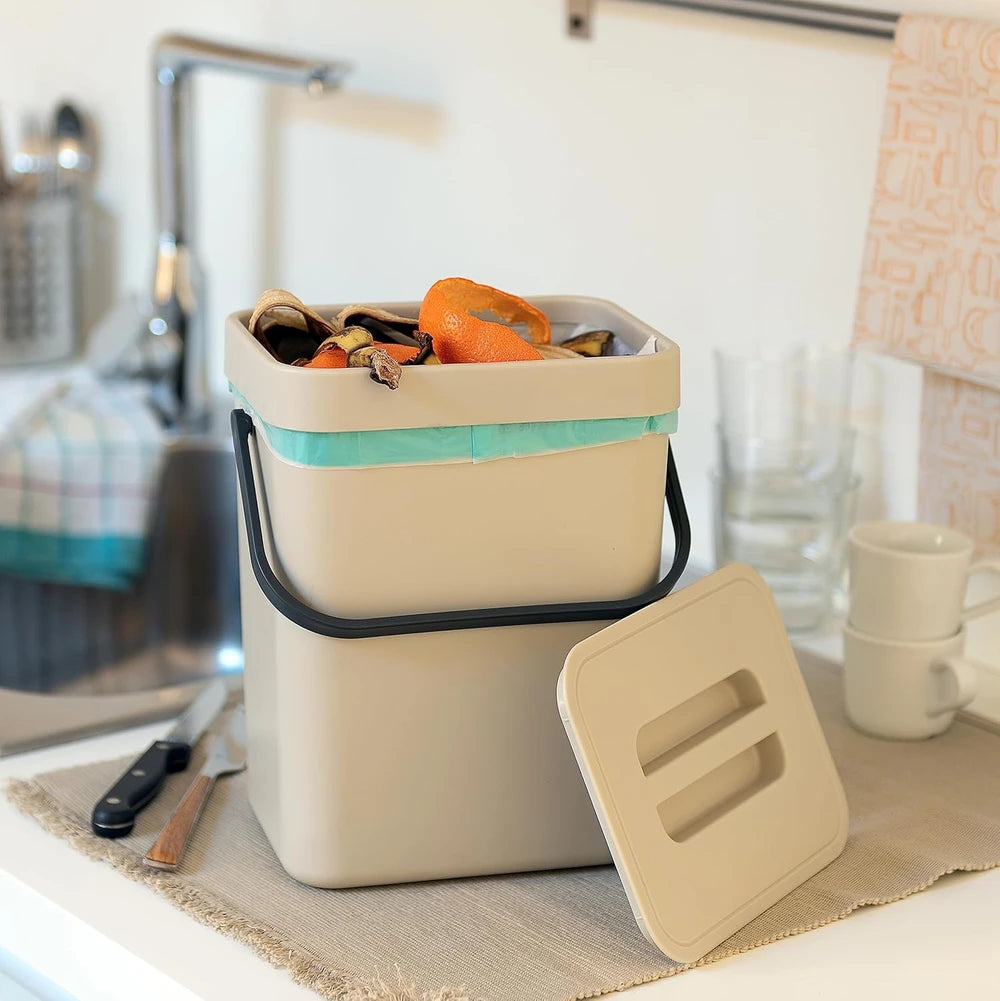 Pattumiera Umido 5L Gino da Appendere - Bidone Organico Cucina 5 Colori