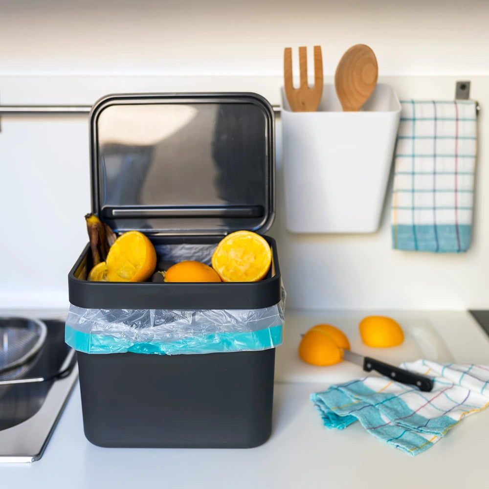 Pattumiera Umido da Appendere 7L Gino - Bidone Organico Cucina 2 Colori