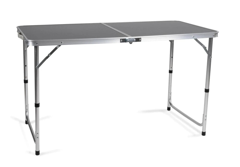 Set Tavolo Pieghevole 5in1 con 4 Sedie | Altezza Regolabile 3 Livelli | Campeggio, Picnic, Giardino | Nero