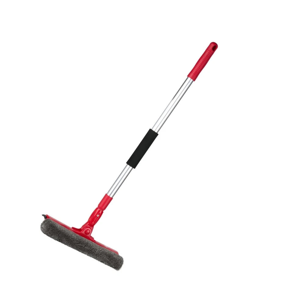 Lavavetri 2in1 con Microfibra e Raschietto | Manico Telescopico 68–116 cm | Finestre, Specchi, Docce