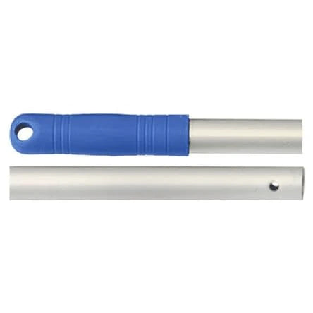 Manche en aluminium de 140 cm avec trou de Ø24 mm - Pour balais, raclettes à franges, pinces à balai professionnelles