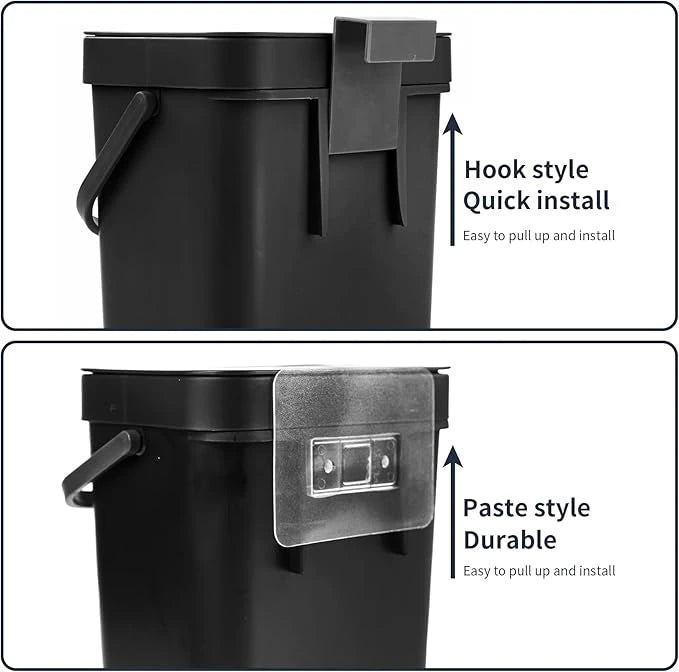 Perfect HANGING WASTE BIN FOR WET/ORGANIC WASTE - GINO collection - 5 lt. - Avio