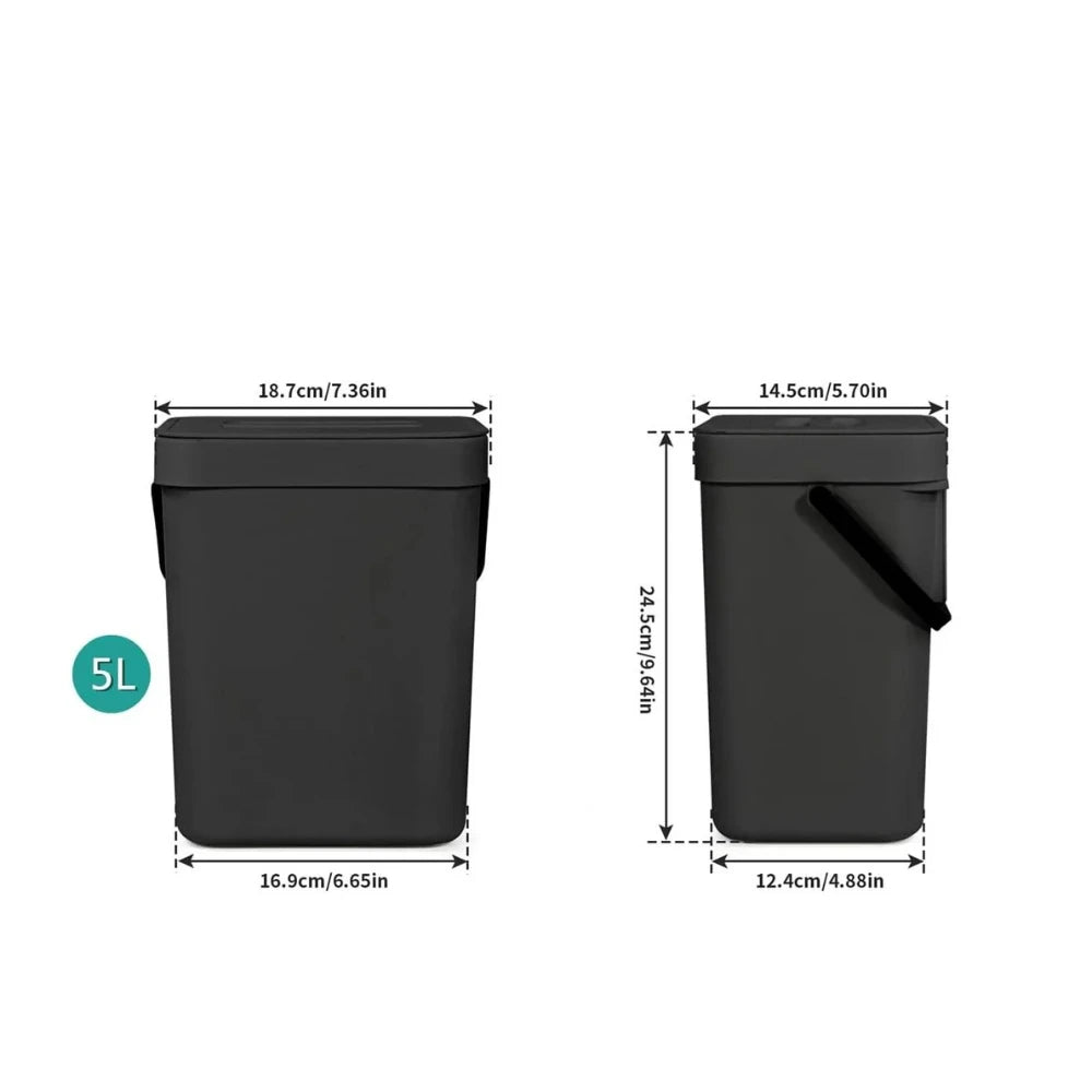 Perfect HANGING WASTE BIN FOR WET/ORGANIC WASTE - GINO collection - 5 lt. - Avio