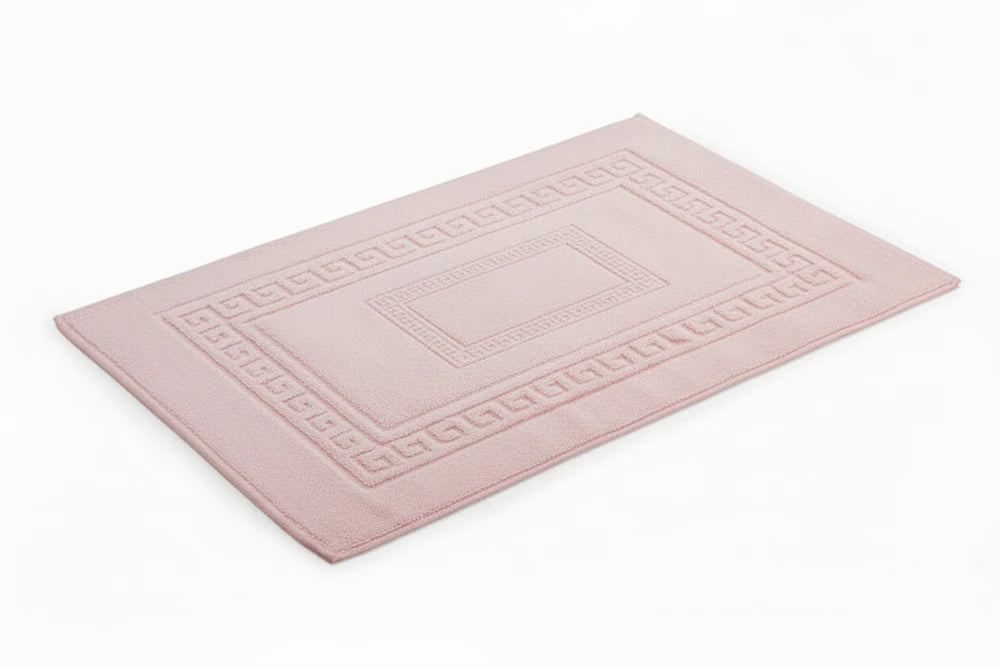 Tappeto Bagno in Cotone 100% | Design Jacquard Diagono – Morbido e Assorbente