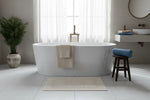 Tappeto Bagno in Cotone 100% | Design Jacquard Diagono – Morbido e Assorbente