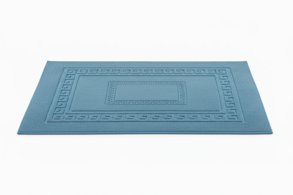 Tappeto Bagno in Cotone 100% | Design Jacquard Diagono – Morbido e Assorbente