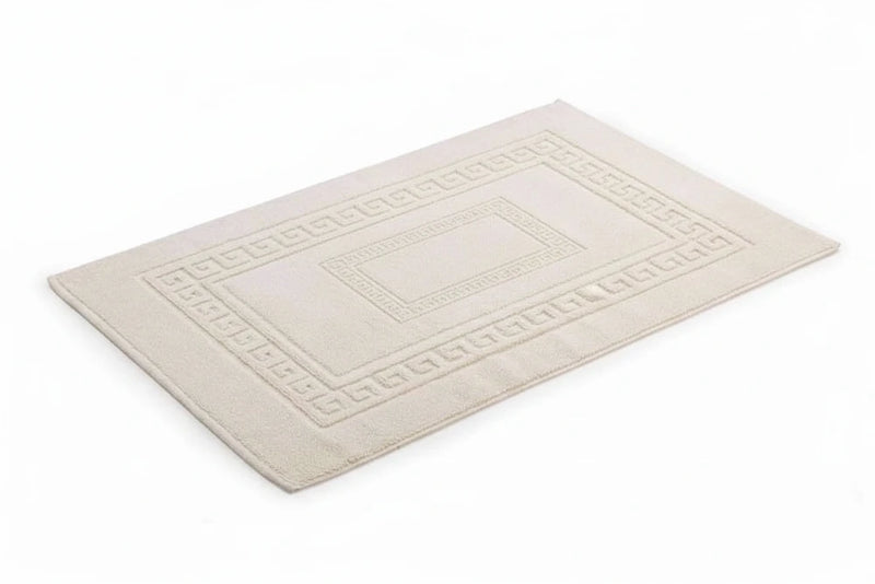 Tappeto Bagno in Cotone 100% | Design Jacquard Diagono – Morbido e Assorbente