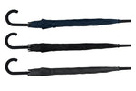 Ombrello Automatico 23" Manico Curvo Antivento 3 Colori