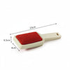 Double-Sided Velvet Brush, Plastic, Ice, 23.0x6.5x4.0 cm