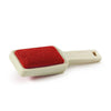 Double-Sided Velvet Brush, Plastic, Ice, 23.0x6.5x4.0 cm
