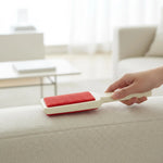 Double-Sided Velvet Brush, Plastic, Ice, 23.0x6.5x4.0 cm