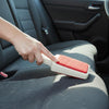 Double-Sided Velvet Brush, Plastic, Ice, 23.0x6.5x4.0 cm